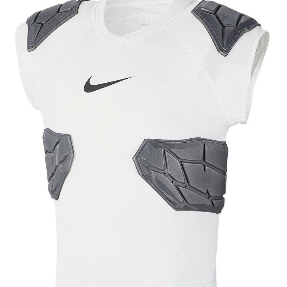 Nike Pro HyperStrong 4-Pad Football Compression Shirt Top Mens XL NEW AO6225-100